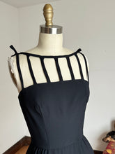 Load image into Gallery viewer, vintage 1960s cage neck dress {xs}