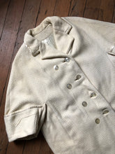 Load image into Gallery viewer, vintage 1950s 60s white coat {XL}