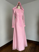 Load image into Gallery viewer, vintage 1960s hooded gown {xs}