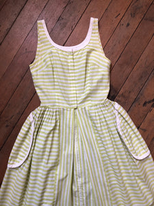vintage 1950s striped dress {xs}