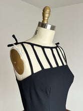 Load image into Gallery viewer, vintage 1960s cage neck dress {xs}