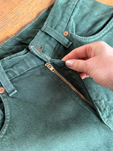 Load image into Gallery viewer, vintage 1990s green LEVIS 550s 28"W