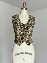 Load image into Gallery viewer, vintage 1950s leopard print vest top {s}