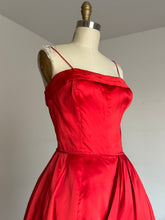Load image into Gallery viewer, vintage 1950s bubble hem party dress {xs}