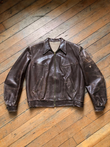 vintage 1940s German leather jacket