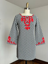 Load image into Gallery viewer, vintage 1960s checkered dress {s}