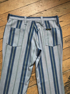 vintage 1960s blue striped pants
