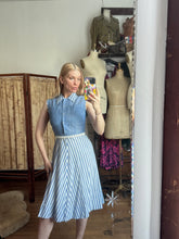 Load image into Gallery viewer, vintage 1950s striped dress {xs}