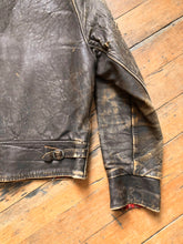 Load image into Gallery viewer, vintage 1930s 40s synched leather jacket