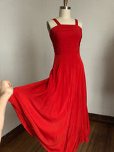 Load image into Gallery viewer, vintage 1940s red gown set {m}