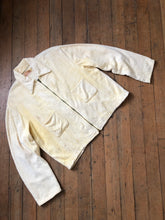 Load image into Gallery viewer, vintage 1940s 50s yellow terrycloth jacket