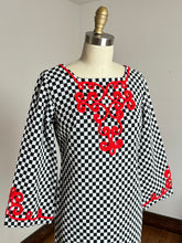 Load image into Gallery viewer, vintage 1960s checkered dress {s}