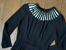 Load image into Gallery viewer, vintage 1960s cage neck dress {s}