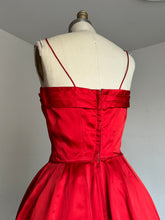 Load image into Gallery viewer, vintage 1950s bubble hem party dress {xs}