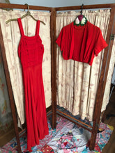 Load image into Gallery viewer, vintage 1940s red gown set {m}