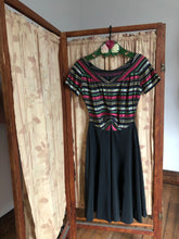 Load image into Gallery viewer, vintage 1940s striped dress {xxs}