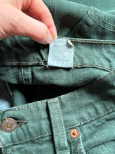 Load image into Gallery viewer, vintage 1990s green LEVIS 550s 28"W