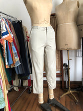 Load image into Gallery viewer, vintage 1960s cream cotton slacks pants