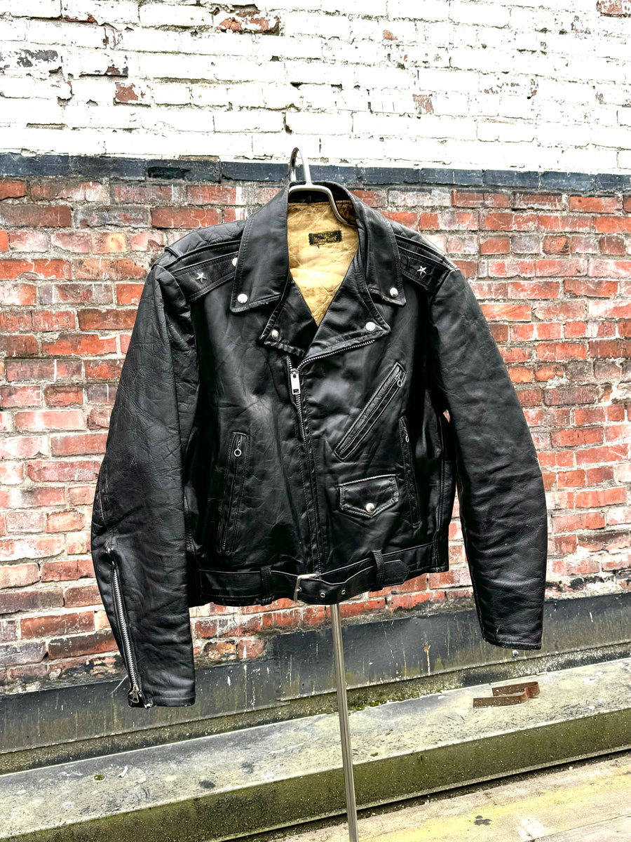 vintage 1950s Excelled horsehide biker jacket – Trunk of Dresses