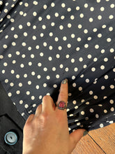 Load image into Gallery viewer, vintage 1940s polka dot rayon dress {m}