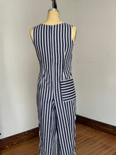 Load image into Gallery viewer, vintage 1960s striped jumpsuit {s}