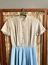 Load image into Gallery viewer, vintage 1950s two tone dress {xs}