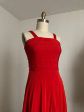 Load image into Gallery viewer, vintage 1940s red gown set {m}