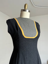 Load image into Gallery viewer, vintage 1950s grey wool wiggle dress {m}