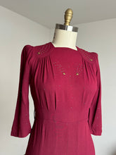 Load image into Gallery viewer, AS-IS vintage 1940s shooting star studded dress {m}