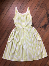 Load image into Gallery viewer, vintage 1950s striped dress {xs}