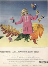 Load image into Gallery viewer, vintage 1940s Textron quilted bed jacket {L}