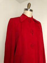 Load image into Gallery viewer, vintage 1940s red coat {L}