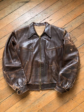 Load image into Gallery viewer, vintage 1940s German leather jacket
