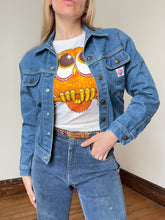 Load image into Gallery viewer, vintage 1970s GWG Scrubbies denim jacket