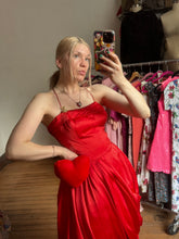 Load image into Gallery viewer, vintage 1950s bubble hem party dress {xs}