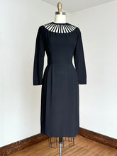 Load image into Gallery viewer, vintage 1960s cage neck dress {s}