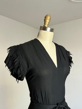 Load image into Gallery viewer, vintage 1940s novelty dress {xs}