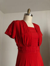 Load image into Gallery viewer, vintage 1940s red gown set {m}