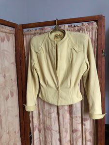 vintage 1940s yellow jacket {xs}