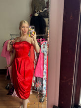 Load image into Gallery viewer, vintage 1950s bubble hem party dress {xs}