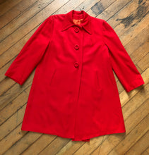 Load image into Gallery viewer, vintage 1940s red coat {L}