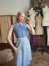 Load image into Gallery viewer, vintage 1950s striped dress {xs}