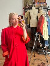 Load image into Gallery viewer, vintage 1940s red coat {L}