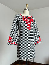 Load image into Gallery viewer, vintage 1960s checkered dress {s}