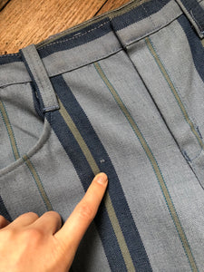 vintage 1960s blue striped pants