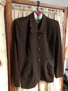 vintage 1940s brown jacket {m}