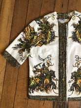Load image into Gallery viewer, vintage 1950s novelty knights top {s}