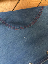 Load image into Gallery viewer, vintage 1970s denim dress with hood {xs/s}