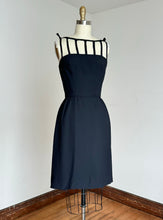 Load image into Gallery viewer, vintage 1960s cage neck dress {xs}