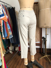 Load image into Gallery viewer, vintage 1960s cream cotton slacks pants